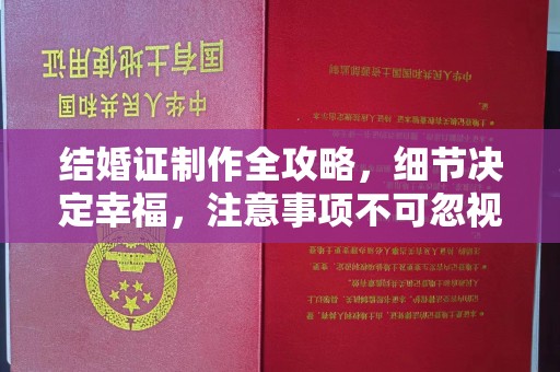 常山结婚证制作全攻略，细节决定幸福，注意事项不可忽视